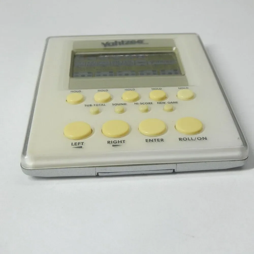Yahtzee Handheld Electronic Game 2007 Hasbro Parker Brothers TESTED WORKS!